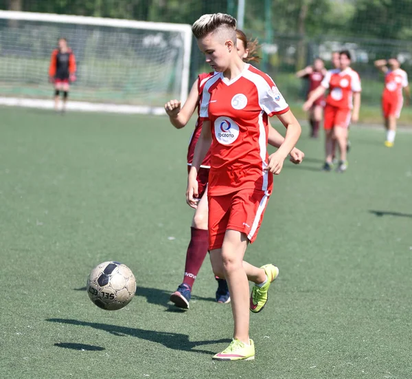 Orenburg Russie Juin 2019 Année Les Filles Jouent Tournoi Football — Photo