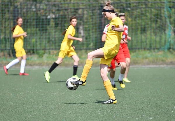 Orenburg Rússia Junho 2019 Ano Meninas Jogam Torneio Feminino Futebol — Fotografia de Stock