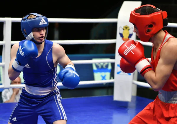 Orenburg Rússia Maio 2017 Ano Meninos Boxeadores Competem Campeonato Rússia — Fotografia de Stock