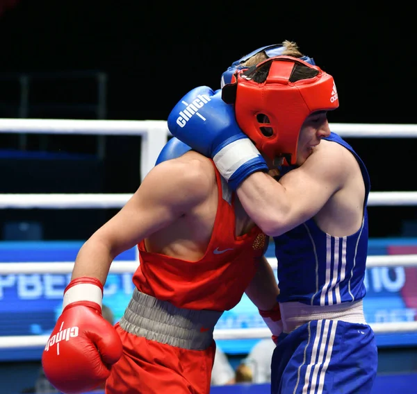 Orenburg Rússia Maio 2017 Ano Meninos Boxeadores Competem Campeonato Rússia — Fotografia de Stock