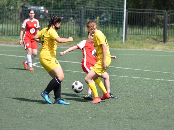 Orenburg Rusia Junio 2019 Año Las Niñas Juegan Torneo Fútbol —  Fotos de Stock