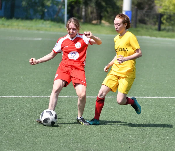 Orenburg Rússia Junho 2019 Ano Meninas Jogam Torneio Feminino Futebol — Fotografia de Stock