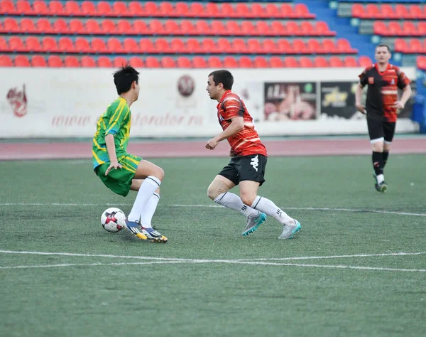 Orenburg Rusia Junio 2017 Año Los Niños Juegan Fútbol Copa —  Fotos de Stock