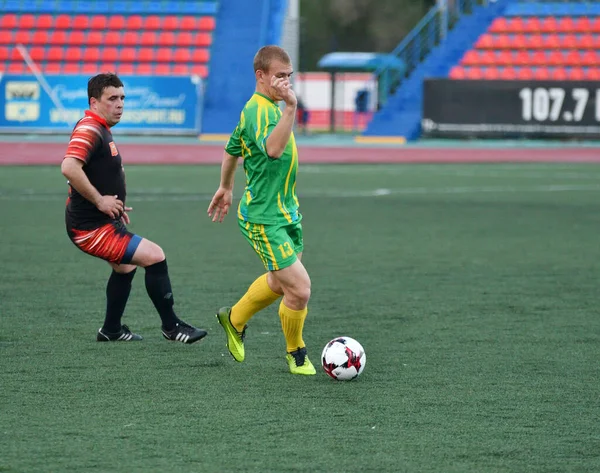 Orenburg Russia June 2017 Year Boys Play Football Open Championship — Stock Photo, Image