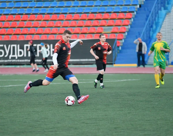 Orenburg Russia Giugno 2017 Anno Ragazzi Giocano Calcio All Open — Foto Stock