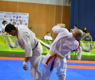 Orenburg, Rusya - 5 Mart 2017: Erkekler Kiokusinkaj 