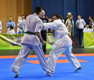 Orenburg, Rusya - 5 Mart 2017: Erkekler Kiokusinkaj 