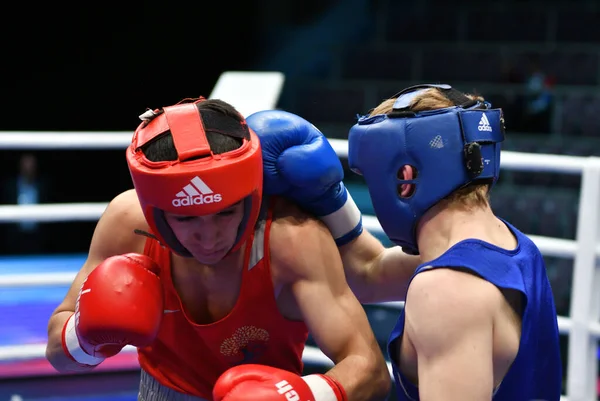 Orenburg Russia Maggio 2017 Anno Ragazzi Pugili Gareggiano Nel Campionato — Foto Stock