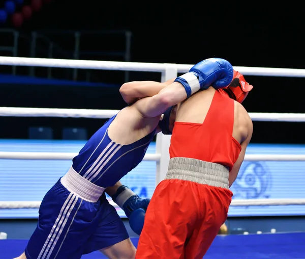 Orenburg Russland Mai 2017 Jahr Jungen Boxer Kämpfen Der Weltmeisterschaft — Stockfoto