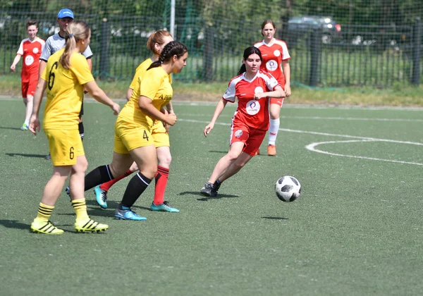 Orenburg Rusia Junio 2019 Año Las Niñas Juegan Torneo Fútbol —  Fotos de Stock