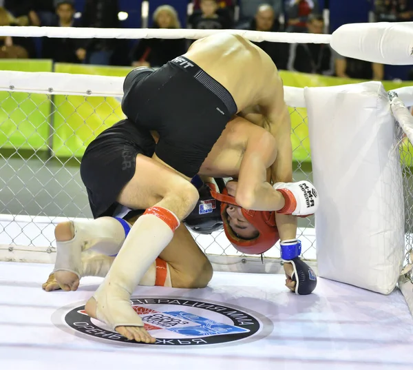 Orenburg Rusland Februari 2017 Jaar Vechters Strijden Mixed Martial Arts — Stockfoto