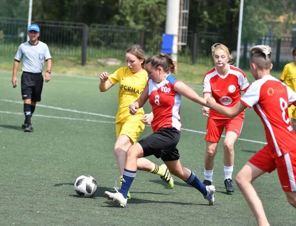 Orenburg Ryssland Juni 2019 Flickor Spelar Fotboll Damturnering Tillägnad Rysslands — Stockfoto