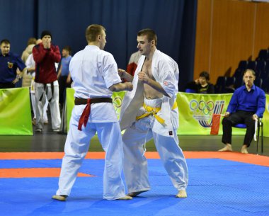 Orenburg, Rusya - 5 Mart 2017: Erkekler Kiokusinkaj 