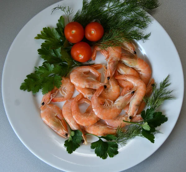 Crevettes Latin Caridea Recettes Plats Culinaires Avec Des Crevettes Sont — Photo