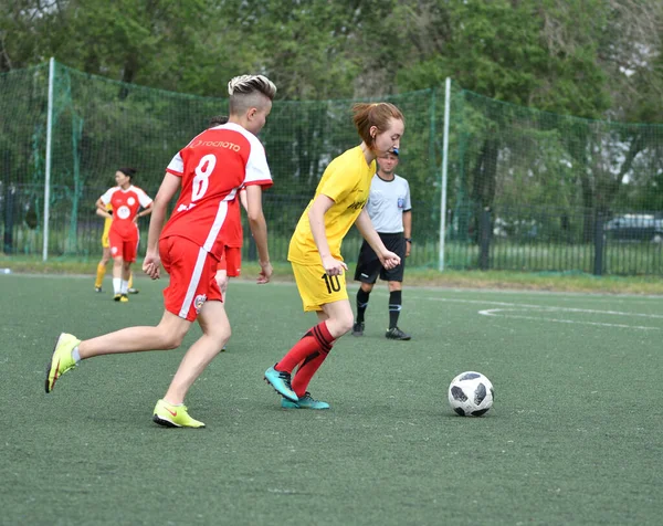 Orenburg Russie Juin 2019 Année Les Filles Jouent Tournoi Football — Photo