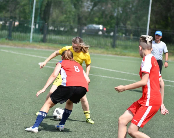 Orenburg Russland Juni 2019 Jahr Mädchen Spielen Fußball Frauenturnier Gewidmet — Stockfoto