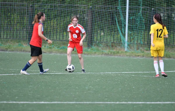 Orenburg Rusya Haziran 2019 Rusya Günü Adanmış Kadınlar Futbol Turnuvası — Stok fotoğraf