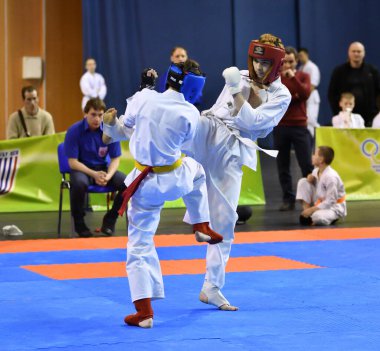 Orenburg, Rusya - 5 Mart 2017: Erkekler Kiokusinkaj 