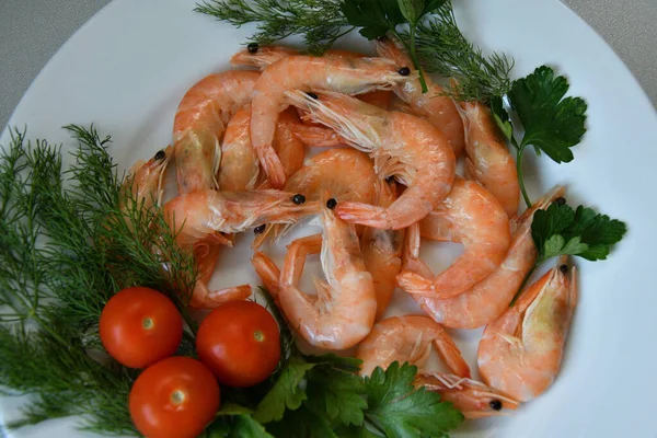 Crevettes Latin Caridea Recettes Plats Culinaires Avec Des Crevettes Sont — Photo