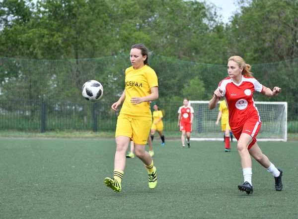 Orenburg Russia June 2019 Year Girls Play Football Women Tournament — Stock Photo, Image