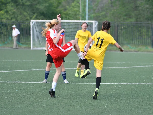 Orenburg Russia Giugno 2019 Anno Ragazze Giocano Torneo Femminile Calcio — Foto Stock