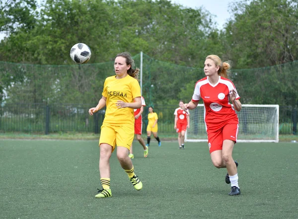 Orenburg Russia June 2019 Year Girls Play Football Women Tournament — Stock Photo, Image