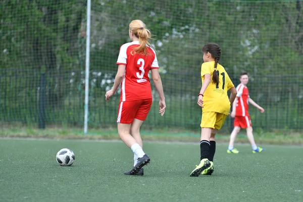 Orenburg Russland Juni 2019 Jahr Mädchen Spielen Fußball Frauenturnier Gewidmet — Stockfoto