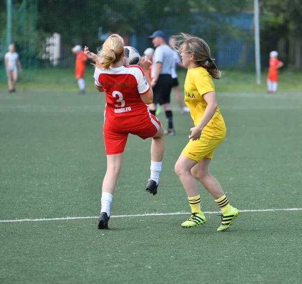 Orenburg Russia June 2019 Year Girls Play Football Women Tournament — Stock Photo, Image