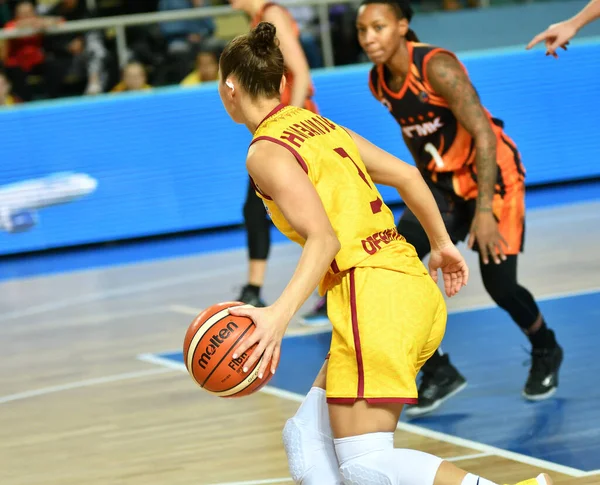 Orenburg Russie Novembre 2019 Les Filles Jouent Basket Ball Dans — Photo