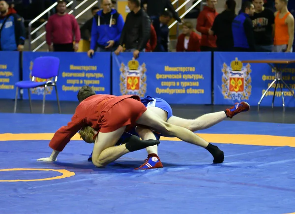 Orenburg Russia October 2019 Boys Competitions Self Defense Weapons Championship — Stock Photo, Image