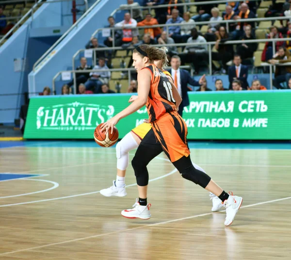 Orenburg Russie Novembre 2019 Les Filles Jouent Basket Ball Dans — Photo