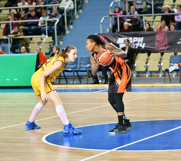 Orenburg Rusia Noviembre 2019 Las Niñas Juegan Baloncesto Partido Campeonato — Foto de Stock