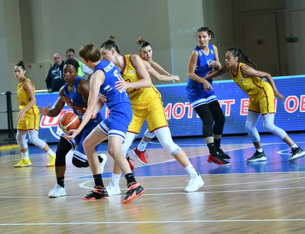 Orenburg Russia October 2019 Girls Play Basketball Match Russian Championship — Stock Photo, Image