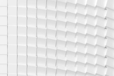 Arka plan. Beyaz kutuları desen. 3D görüntü