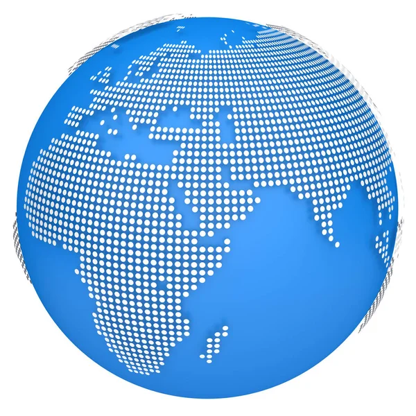 Earth globe model. 3d illustration — Stock Photo, Image