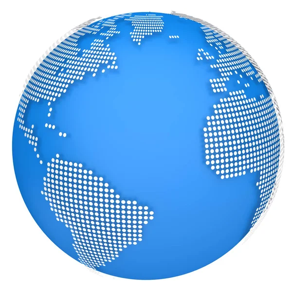 Earth globe model. 3d illustration — Stock Photo, Image