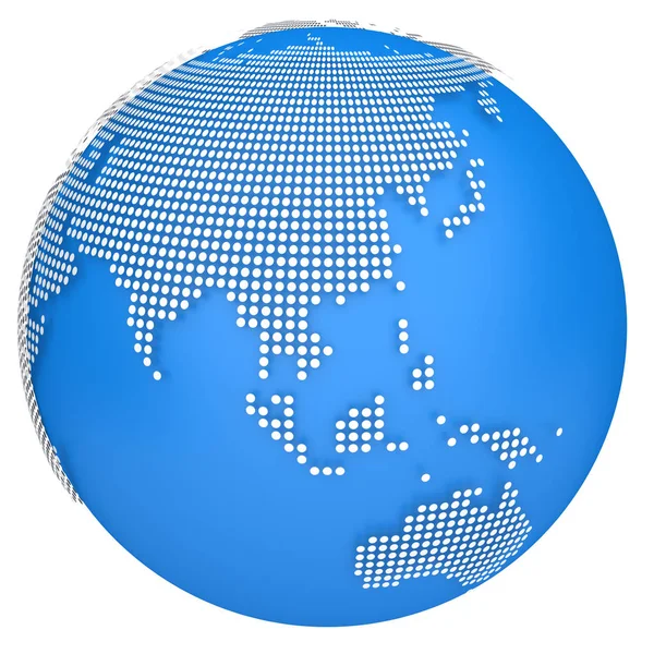 Modelo de globo terrestre. ilustração 3d — Fotografia de Stock