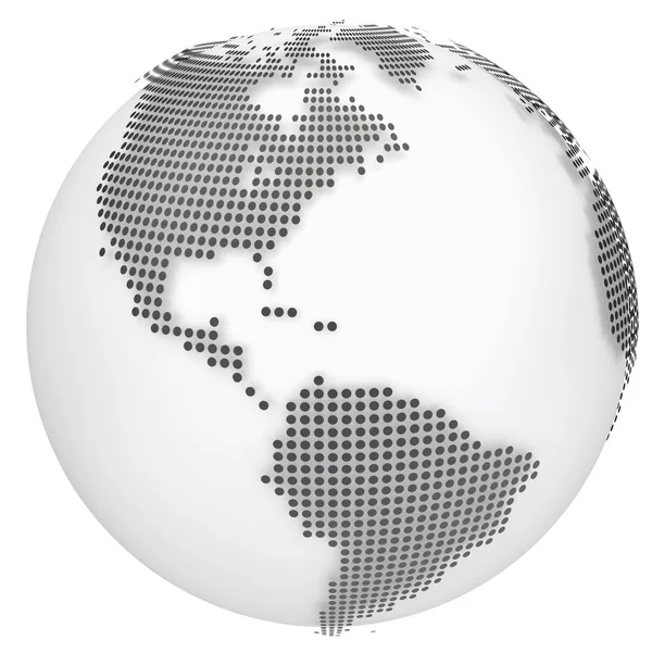 Earth globe model. 3D illustratie — Stockfoto