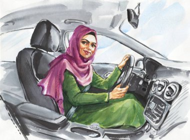 Arabada Arap kadın