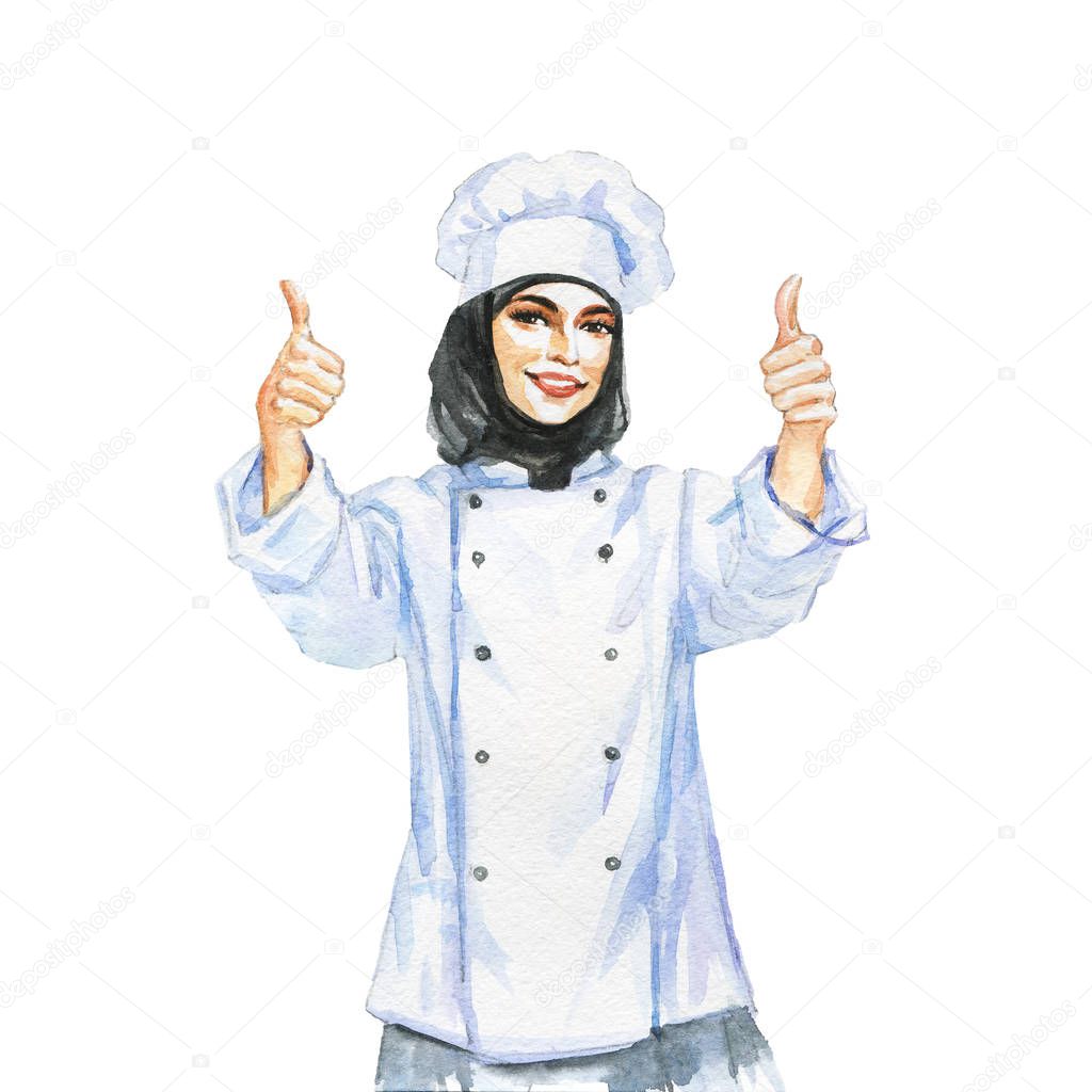  Arabian woman chef