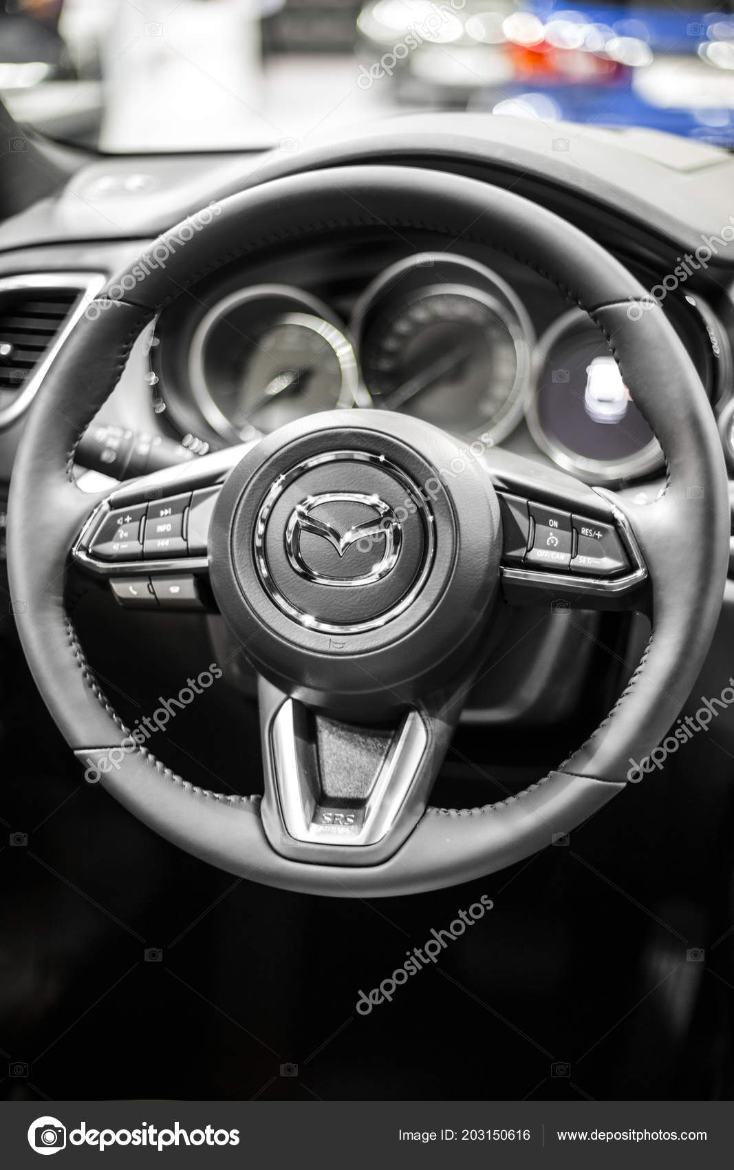 Minsk May 2018 Interior Of Mazda Cx 9 Stock Editorial