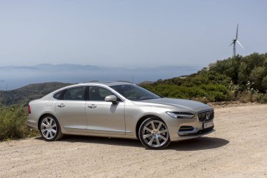 İspanya, Campamento 16 Haziran 2016 Volvo S90 montains Test sürüşü ile sahil üzerinde