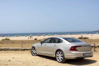 İspanya, Campamento 16 Haziran 2016 Volvo S90 Test Drive kumsalda