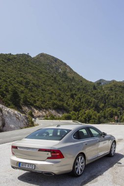 İspanya, Campamento 16 Haziran 2016 Volvo S90 Test sürüşü dağın üzerinde