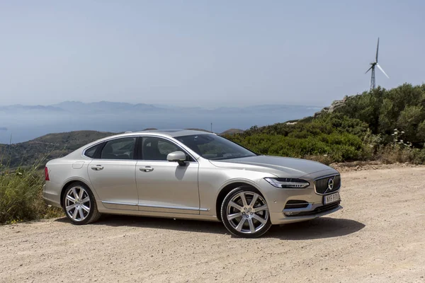 İspanya, Campamento 16 Haziran 2016 Volvo S90 montains Test sürüşü ile sahil üzerinde