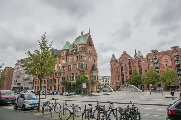 16 Eylül 2017 Hamburg, Almanya sokak görünümü