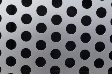 desen doku arka plan siyah daireler bir metal yüzey