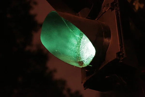 Зелений світлофор — стокове фото