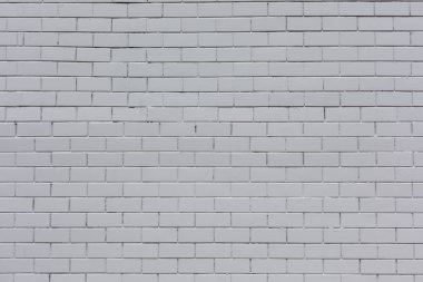 Yatay taş tuğla duvar desen doku arka plan beyaz boyalı
