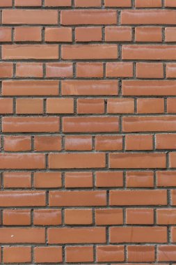 Kırmızı ile siyah dikişleri taş tuğla duvar desen sorunsuz doku arka plan dikey yakın çekim